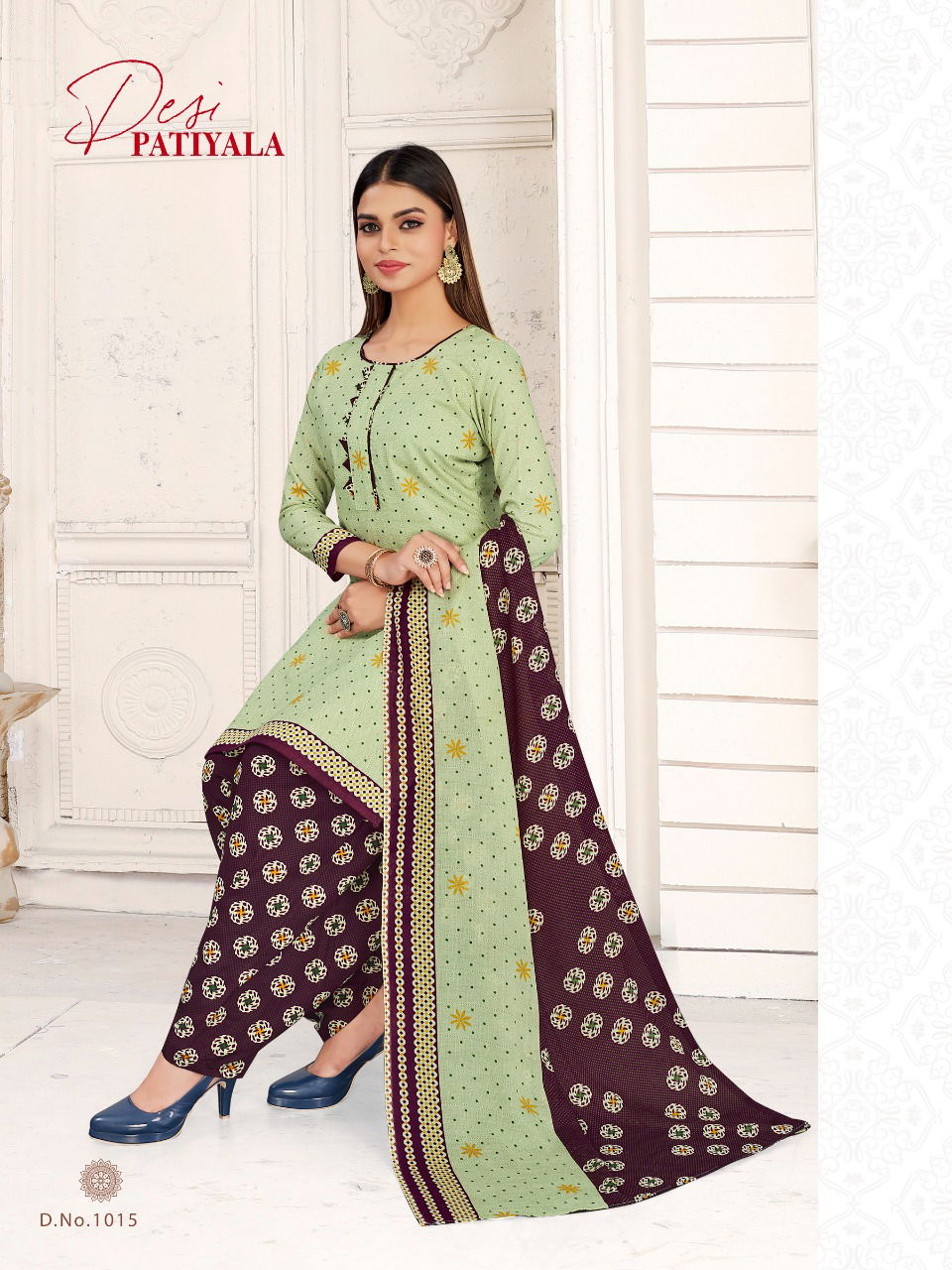 GANESHA DESI PATIYALA 1 Cotton Casual Wear Printed Designer Printed Dress Material Collection